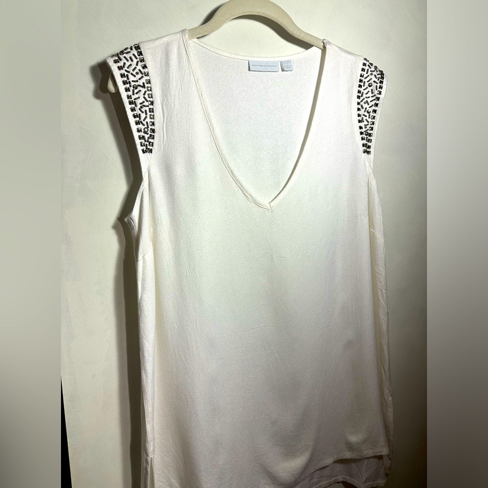 New York & Co white tunic